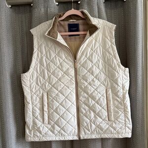 Vineyard Vines Off-White Quilted Vest